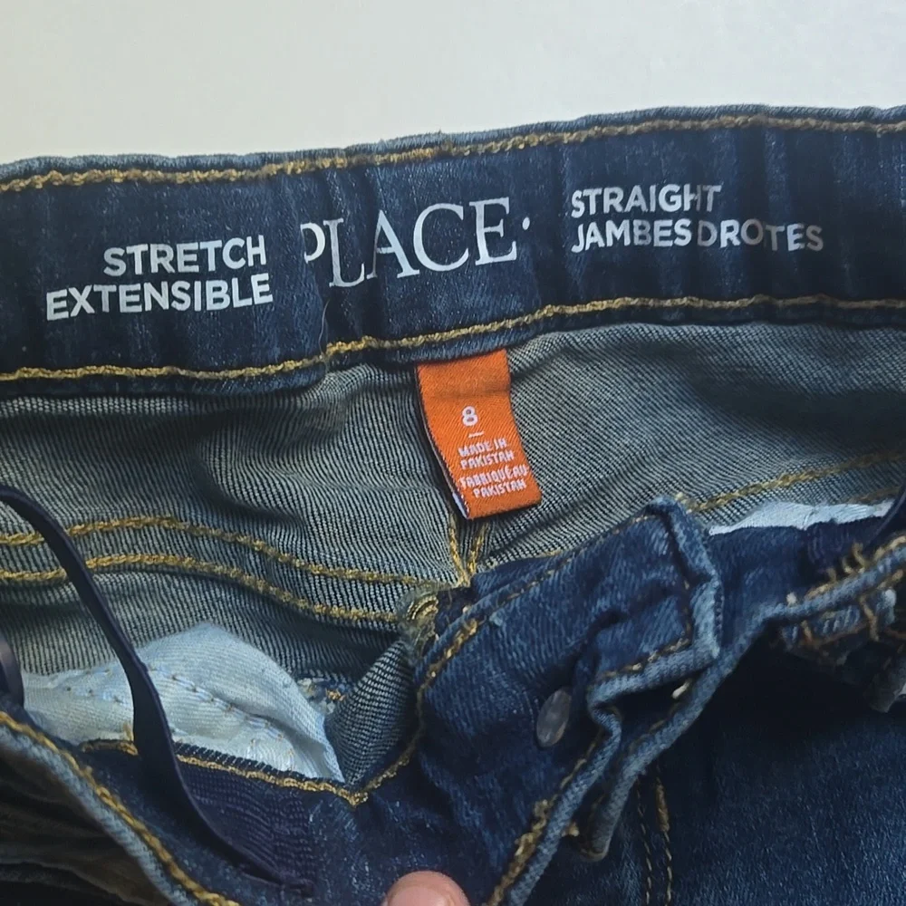 The Children's Place Blue Wash Straight Jeans-8